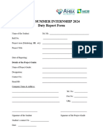 Duty Reporting Form 2024