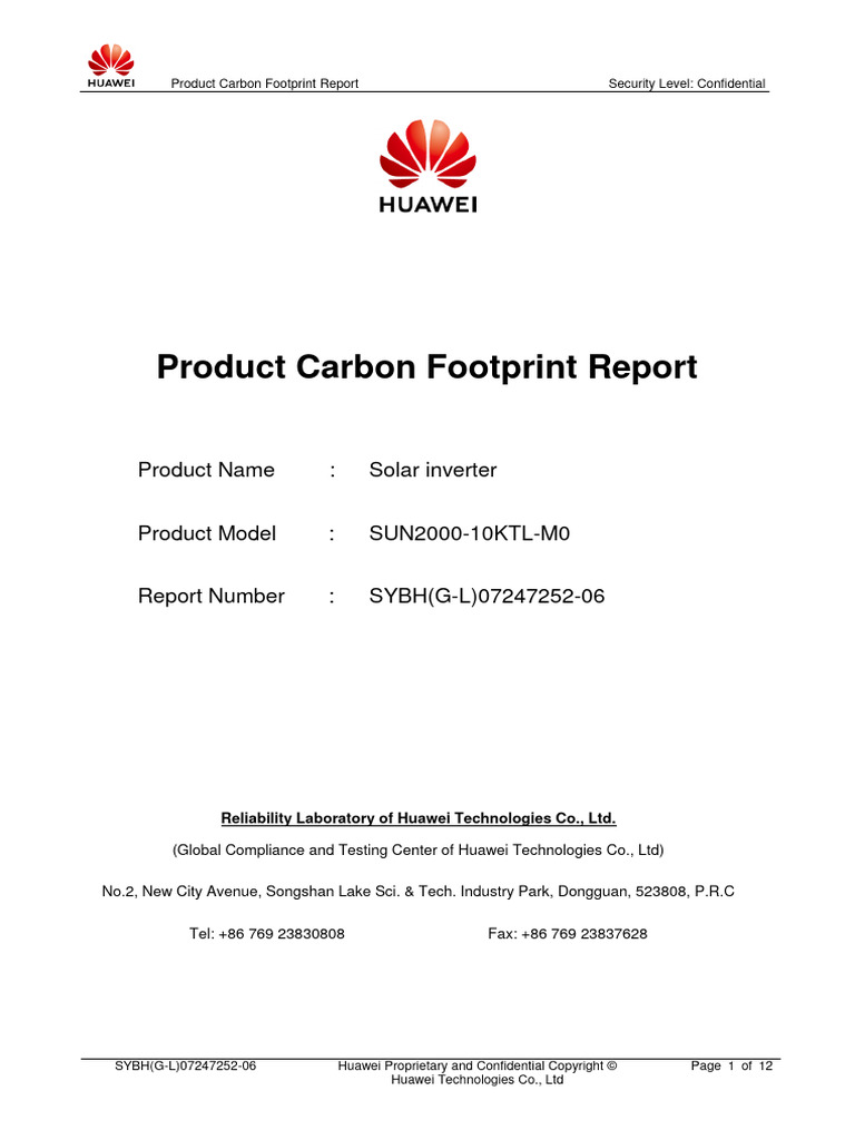 product-carbon-footprint-report-for-huawei-sun2000-10ktl-m0