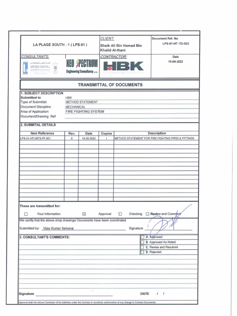 Firefighting Pipe Installation Method | PDF | Pipe (Fluid Conveyance ...