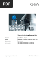 Critical Spare Parts List Format | PDF | Law | Technology & Engineering