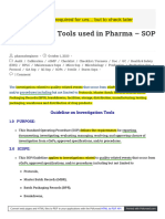 Pharmabeginers Com Investigation Tools Guideline
