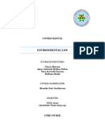 2023 Environment Law Course Manual
