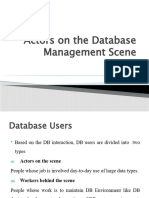 Actors On The Database Management Scene