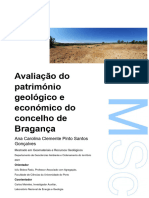 Avaliação Do Património Geológico e Económico Do Concelho de Bragança