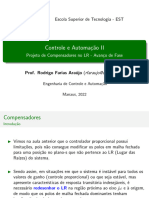 Aula 3 - Projeto de Compensadores No LR - Avanço de Fase