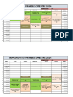 Horarios Primer Semestre 2024 A