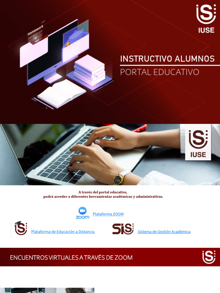 2024 Instructivo Portal Educativo - Iuse Alumno | PDF | Educación a ...