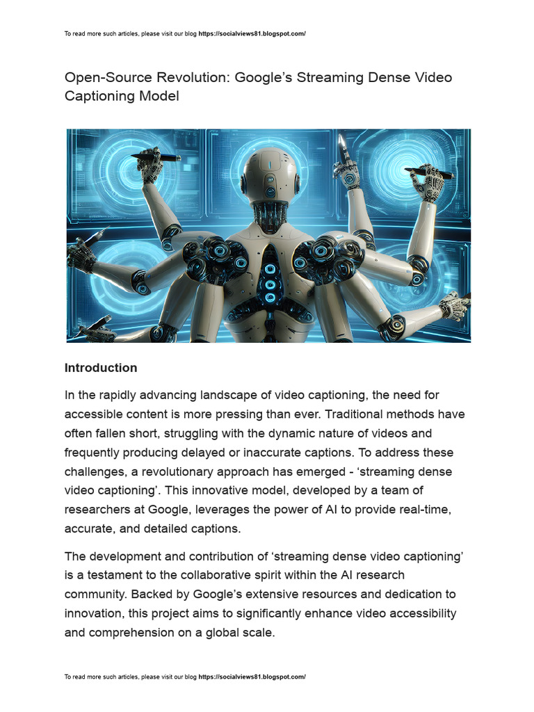 AI Video Captioning for Developers | PDF | Streaming Media | Computing