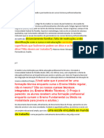 fichamento - Estudo sobre evasao e permanencia em cursos tecnico profissionalizantes