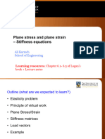 5 - Plane Stress - Strain Elements