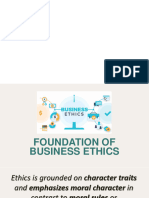 Foundation of Business Ethics