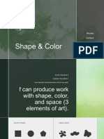 Shape Color Space Lesson Plan
