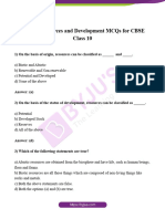Resources and Development MCQ1