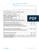 Accident Incident Investigation Form For Rtas