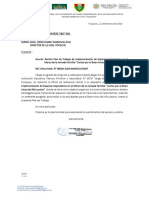 Plan de Trabajo de Implementación de Espacios Inspiradores en El Marco de La Jornada Familiar