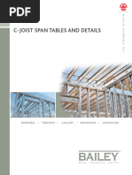 Baily Joist Span Table