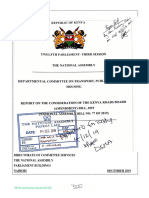 KENYA ROADS BOARD (Amendment) BILL 2019 FINAL REPORT 04.12.2019 - 1