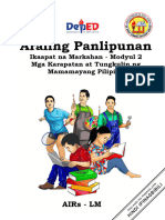 Araling Panlipunan: Ikaapat Na Markahan - Modyul 2 Mga Karapatan at Tungkulin NG Mamamayang Pilipino