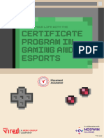 Certificate Program in Gaming and ESports