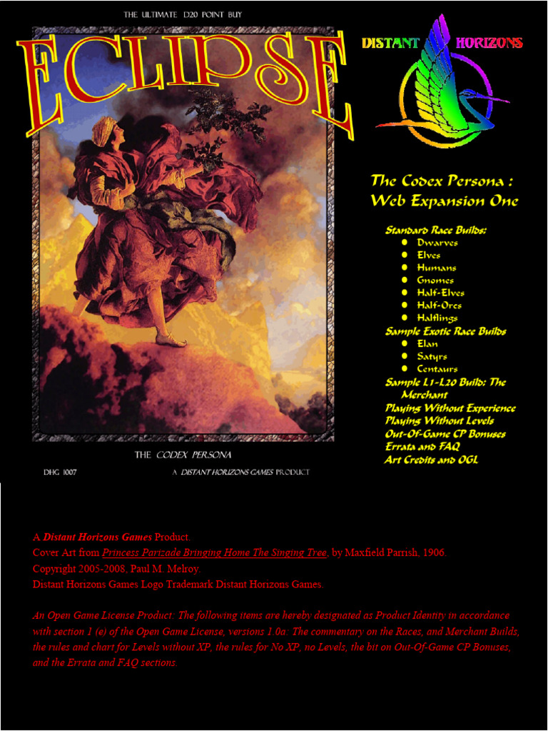 Eclipse Web Expansion One Download Free Pdf Elf Dungeons Dragons