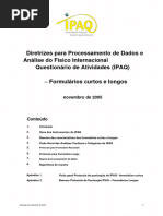 Questionários PAQ-C e PAQ-A: Guia Completo | PDF | Física | Adolescência