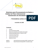 IPAQ - Guideline, 2005