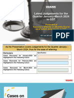 TaxmannPPT - Analysis of Latest Judgments in GST - March