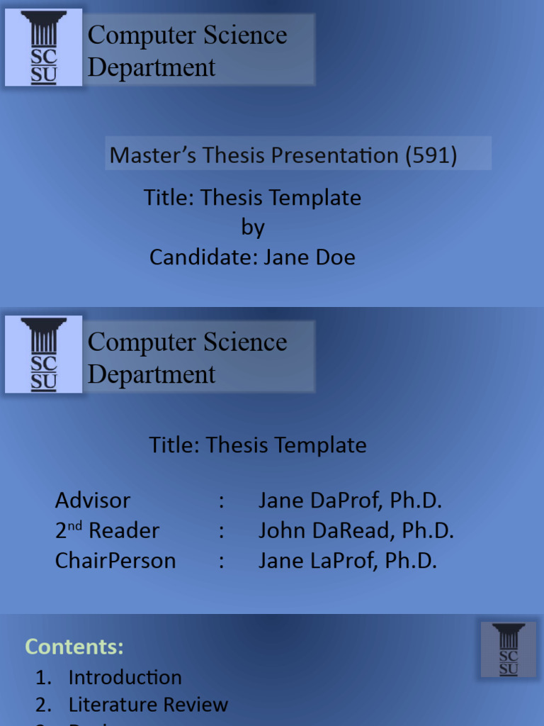 CSC 591 Thesis Template | PDF | Data | Thesis