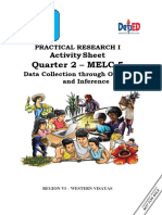 PR 1 - MELC 5 - Data Collection Through Observation and Inference
