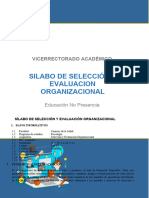 Silabo de Selección y Evaluación de Personal.