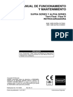 Manual de Mantenimiento Y1013065 - BHL - Supra - Alpha - 4F - ES - 01