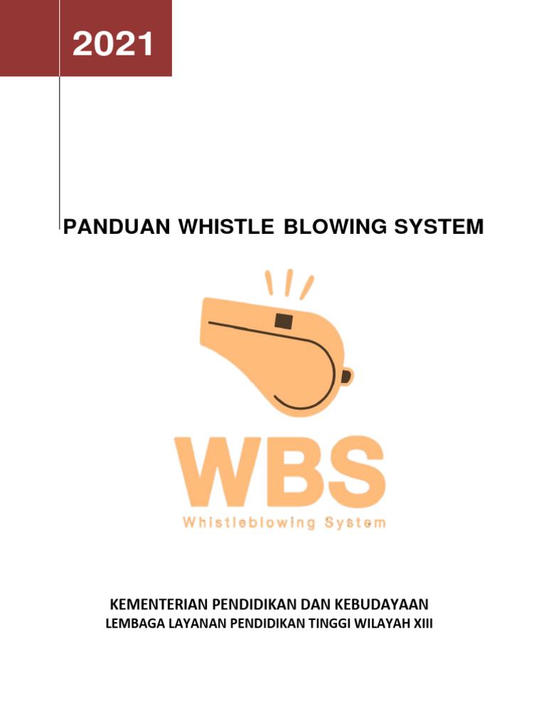 Panduan Sistem Whistle Blowing WBS | PDF