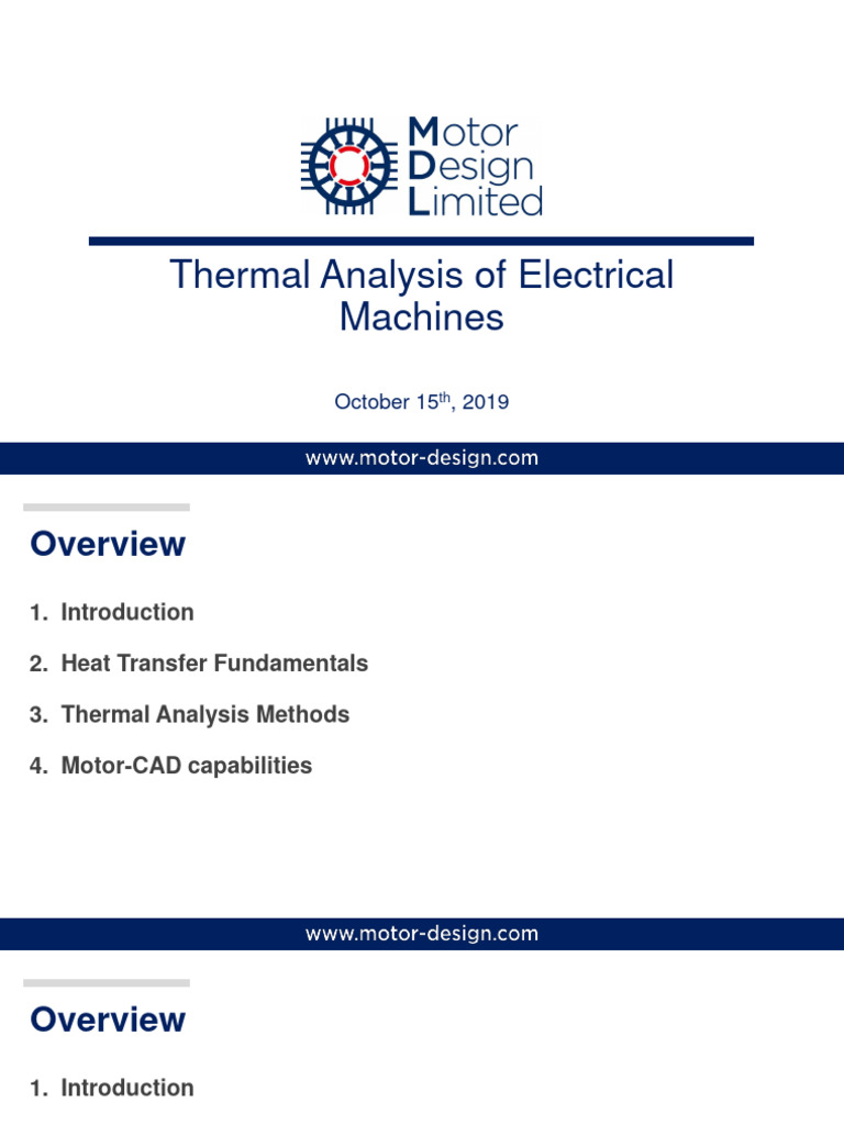 3 Thermal Analysis of EM | PDF | Heat Transfer | Thermal Conduction
