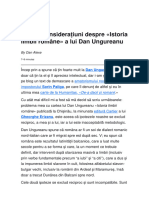 Câteva Considerațiuni Despre Istoria Limbii Române A Lui Dan Ungureanu Cabal in Kabul