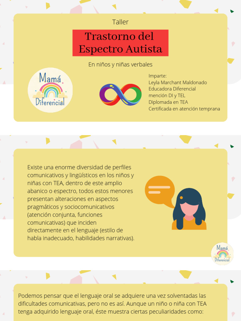 Taller Tea Verbal (1) | PDF | Espectro autista | Palabra