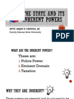 The State and Its Inherent Powers