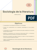 Sociología de La Literatura y Método de Ferreras