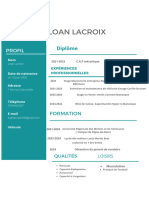 CV de Graphiste