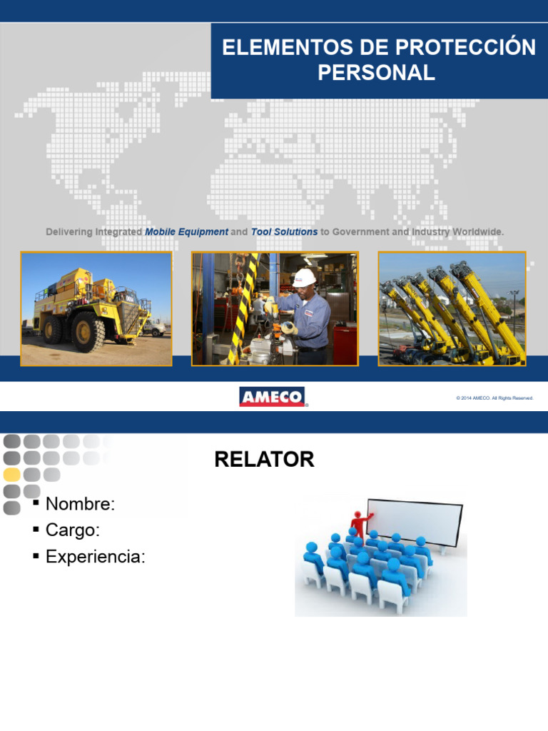 Elementos De Protección Personal Mobile Equipment Tool Solutions Pdf