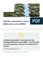 Mastere Specialiser Green Buildingsbatiments Verts GBBV