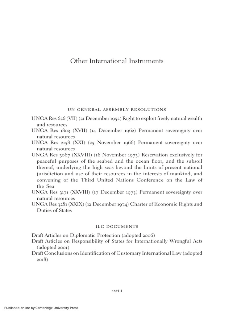 Other International Instruments | PDF | International Law | United ...