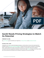 Pricing strategies for Gen AI