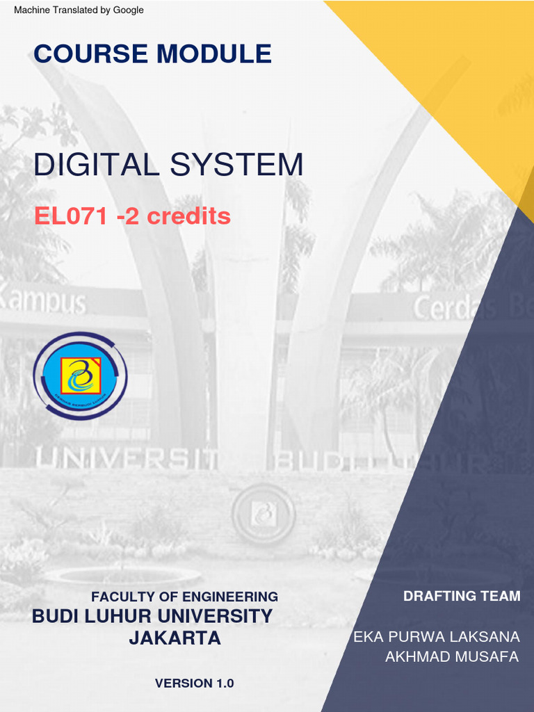 EL071 - Sistem Digital | PDF | Logic Gate | Boolean Algebra