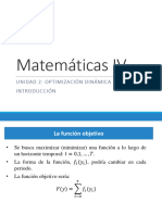 Optimización Dinámica (Introducción)