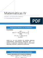 2.3 Programación Dinámica