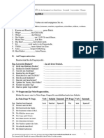 Niveau A1 Verben - Übung 006-2 A) Verben