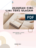 LKPD "Menunjukan Ciri-Ciri Teks Ulasan"