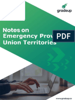 Emergency Provisions Union Territories 54
