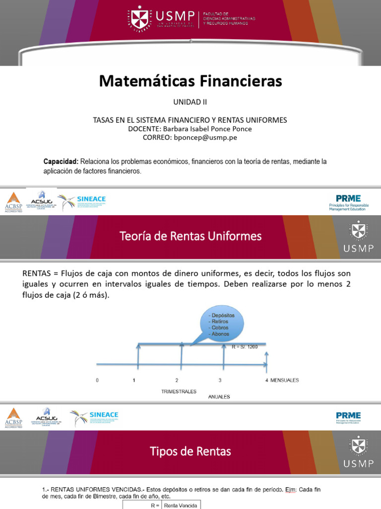 Matemáticas Financieras Unidad II - II | PDF | Finanzas Matemáticas ...