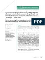 Maia, 2018. Estado Nutricional e Transtornos Do Comportamento em Estudantes